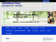 Tablet Screenshot of naturheilpraxis-thuma.de